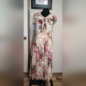 Bila Multicolor Floral Midi Dress